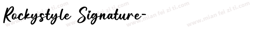 Rockystyle Signature字体转换